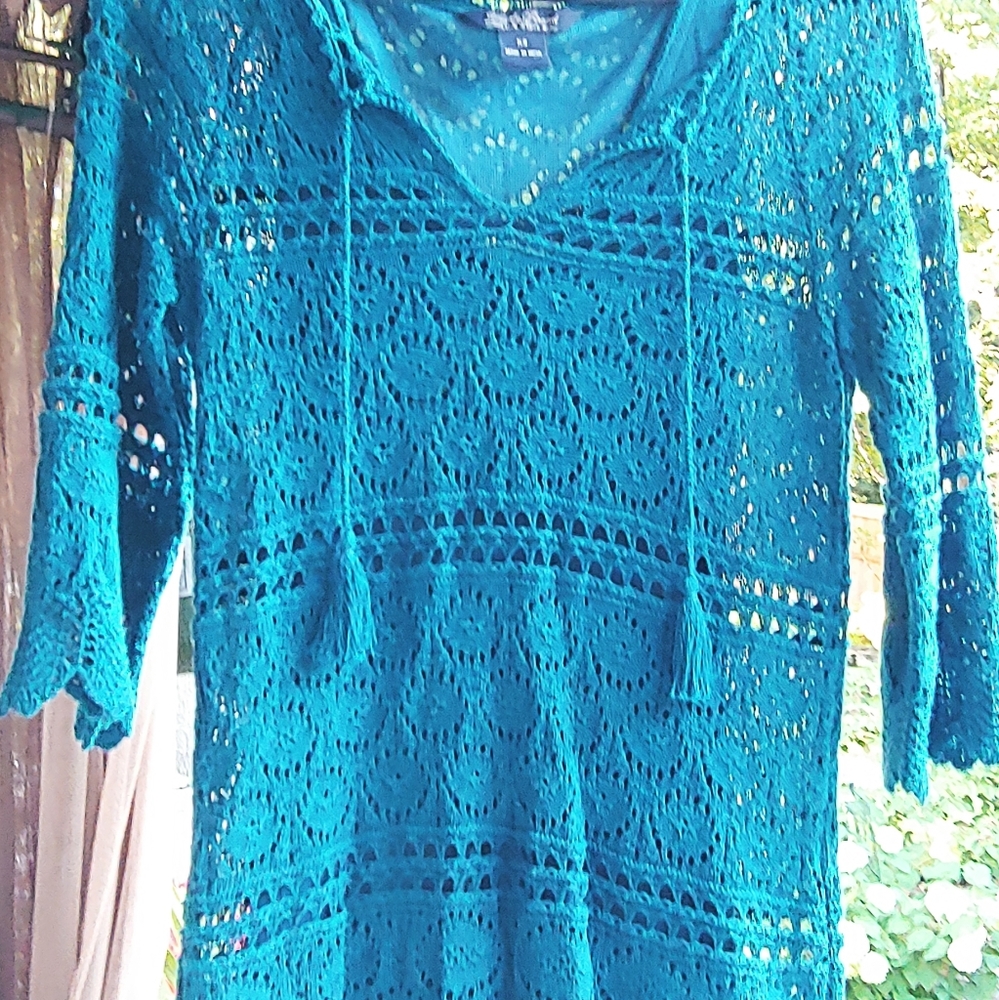 Lucky Brand Crochet Midsleeve Top w/ matching Tank